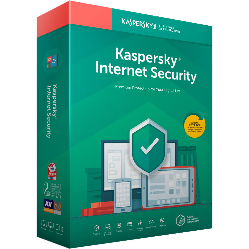 Antivirus Kaspersky Internet Security 1 Dispositivo Por 2 Años